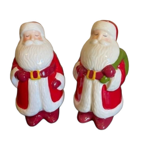 Threshold Old Fashion Santa Salt &
Pepper Shakers. NIB